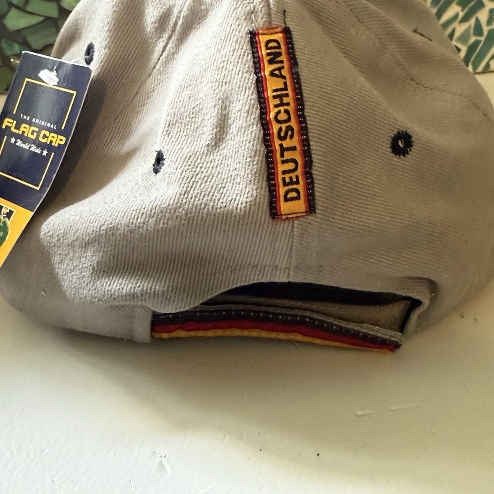 Germany Hat Deutschland Adjustable Baseball Cap Gray Flag Embroidered NWT - Picture 3 of 7